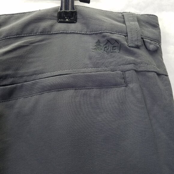 REI Adventures Pants Men's 36x32 Gray Cargo UPF 50+ Nylon Travel Hiking Outdoor - Picture 12 of 16